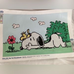 Adorable Snoopy and Woodstock Diamond Art